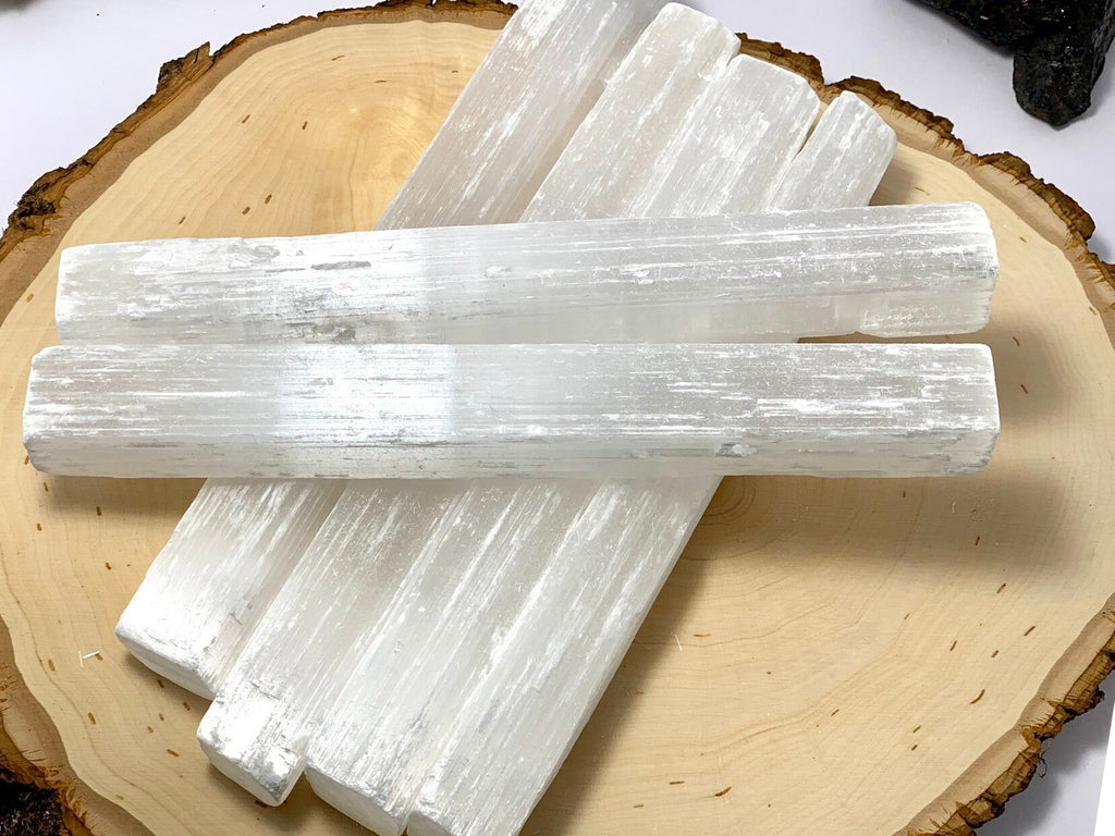 8" Selenite Crystal Wand, Selenite Sticks