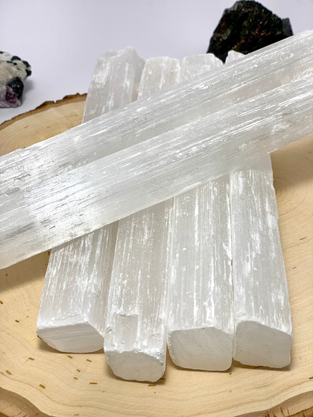 8" Selenite Crystal Wand, Selenite Sticks