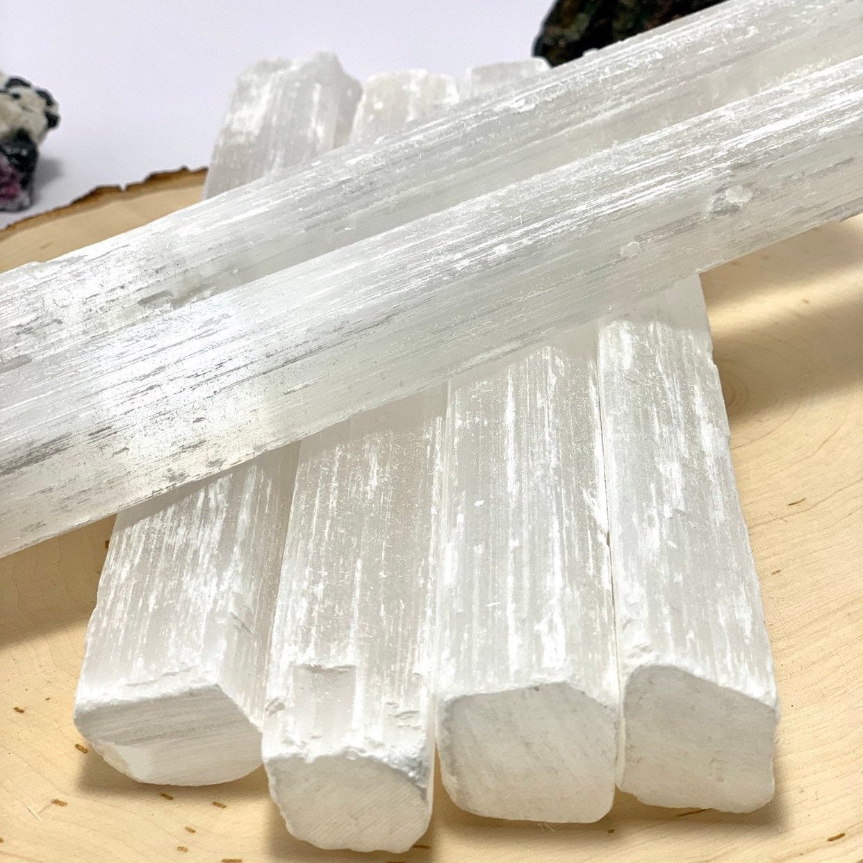 8" Selenite Crystal Wand, Selenite Sticks