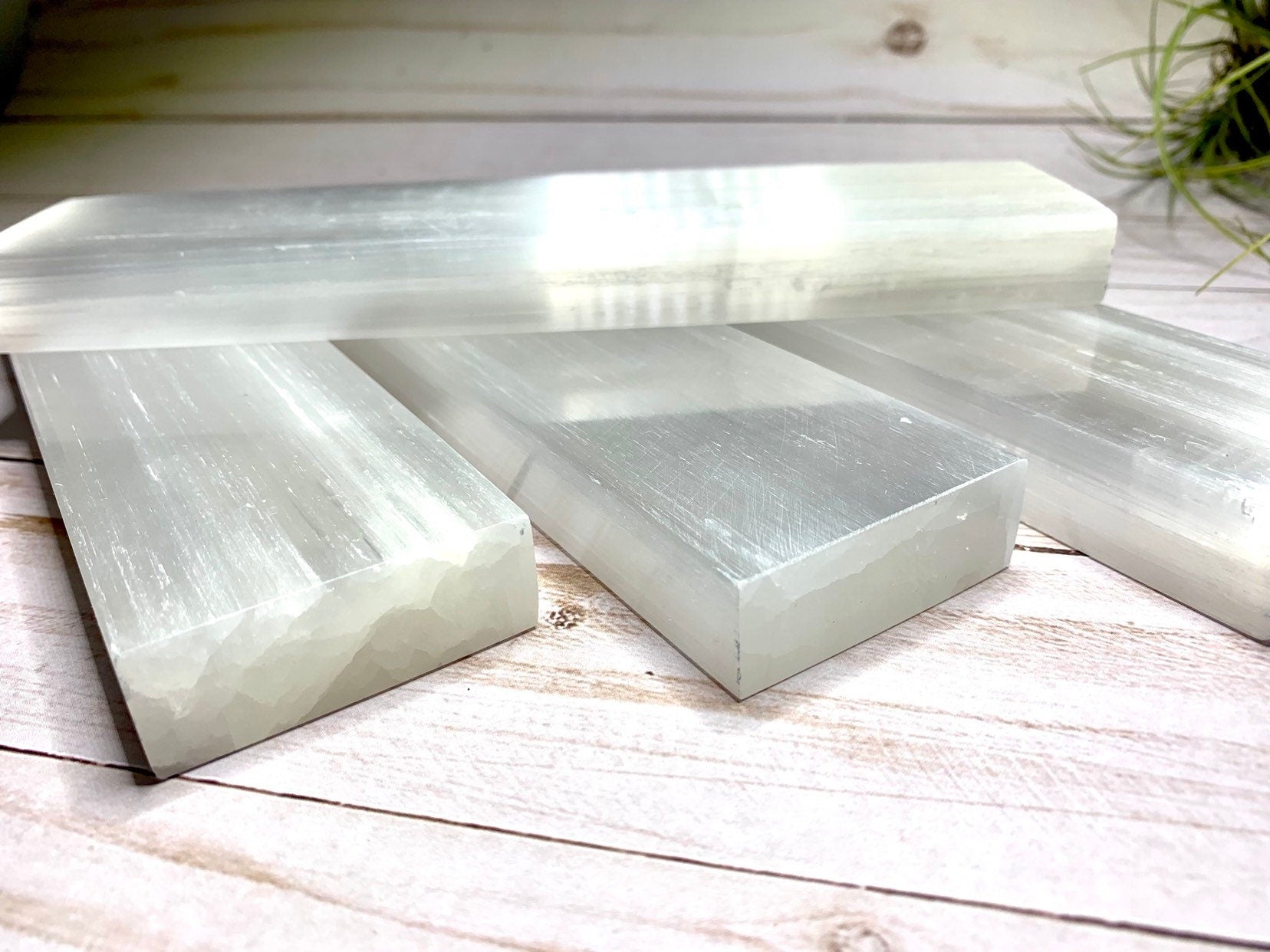 8" Polished Selenite Charging Station