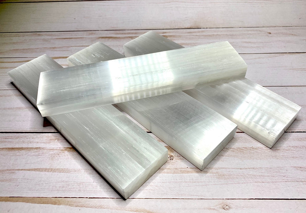 8" Polished Selenite Charging Station