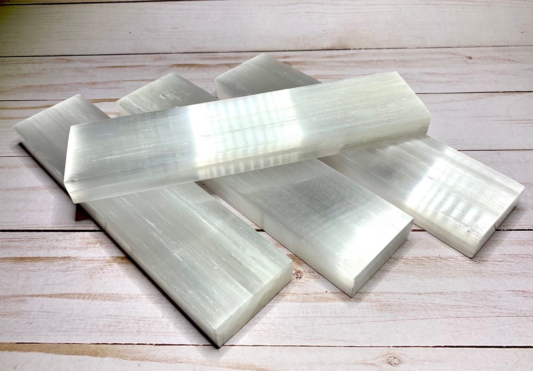 8" Polished Selenite Charging Station