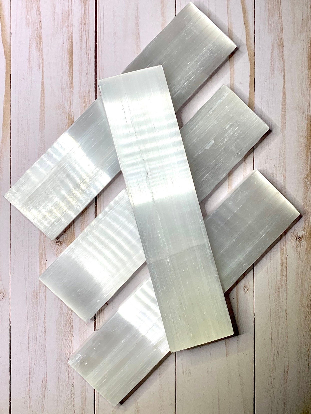 8" Polished Selenite Charging Station