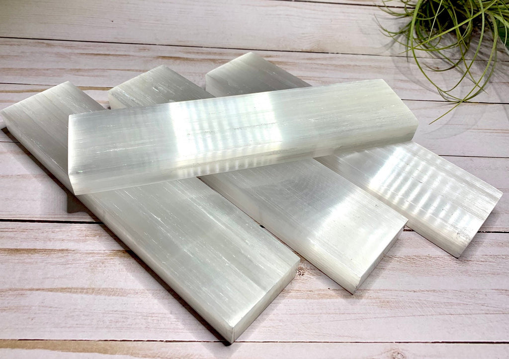 8" Polished Selenite Charging Station