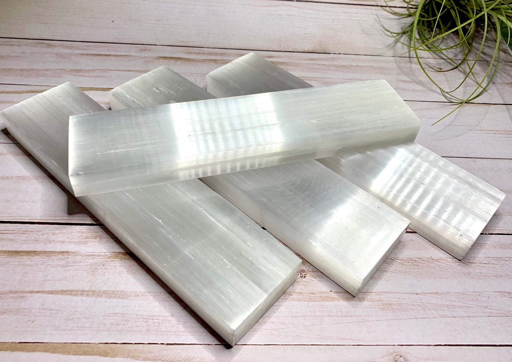 8" Polished Selenite Charging Station