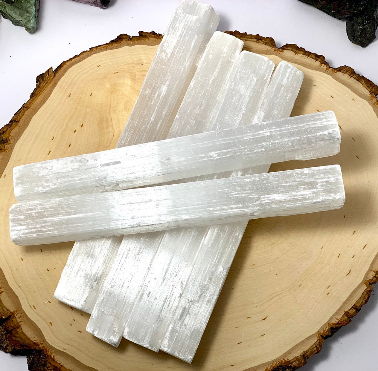 8" Selenite Crystal Wand, Selenite Sticks