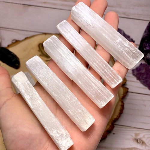 3" Selenite Crystal Wand, Selenite Sticks