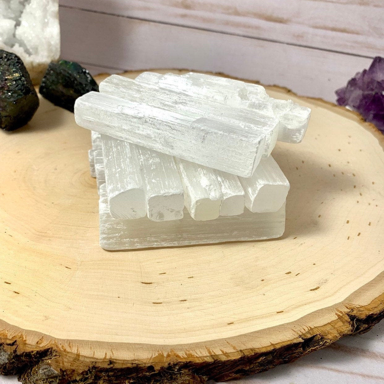 3" Selenite Crystal Wand, Selenite Sticks