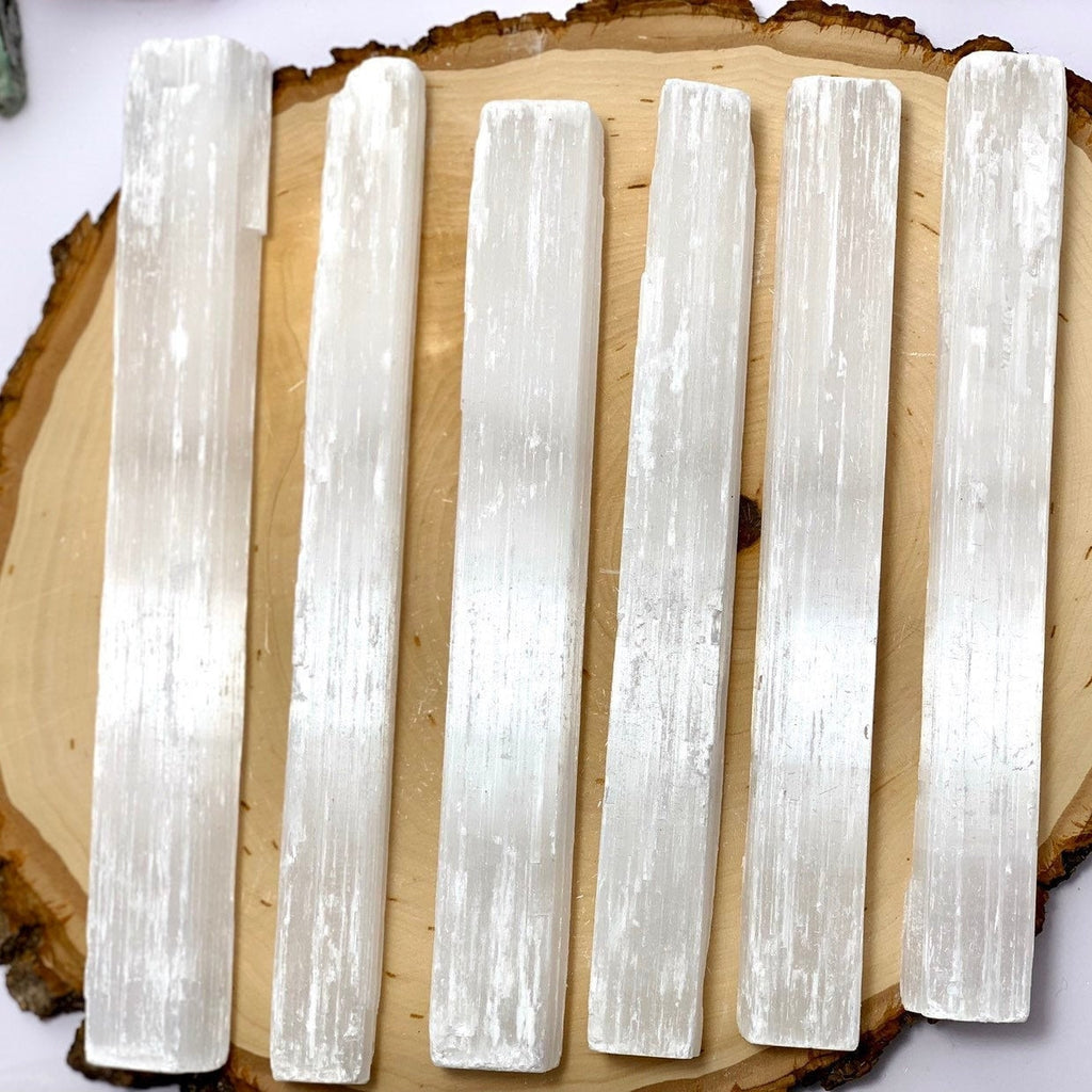 8" Selenite Crystal Wand, Selenite Sticks