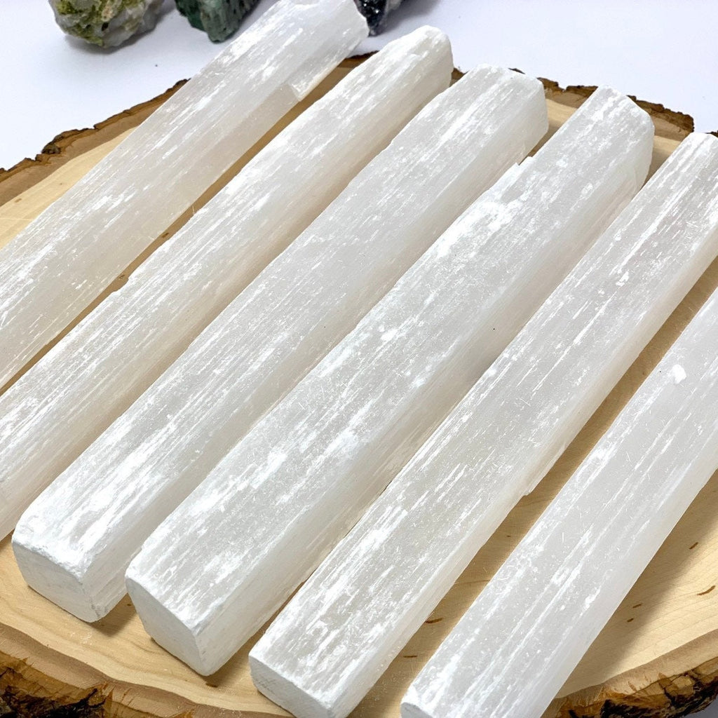 8" Selenite Crystal Wand, Selenite Sticks