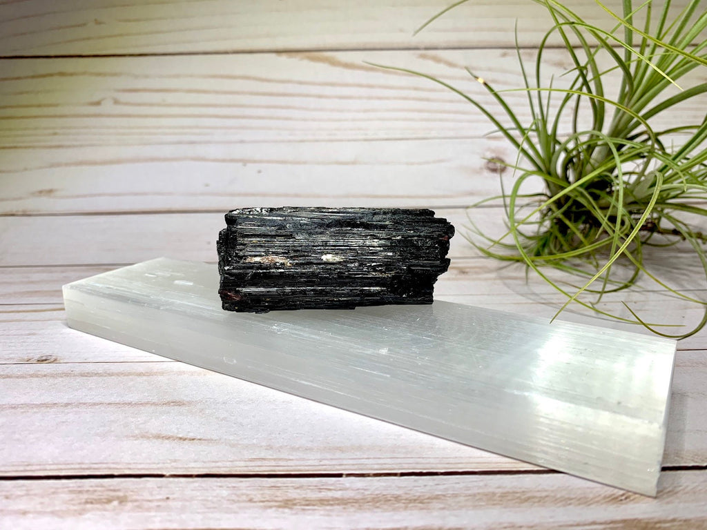 8" Polished Selenite Charging Station
