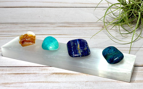 8" Polished Selenite Charging Station