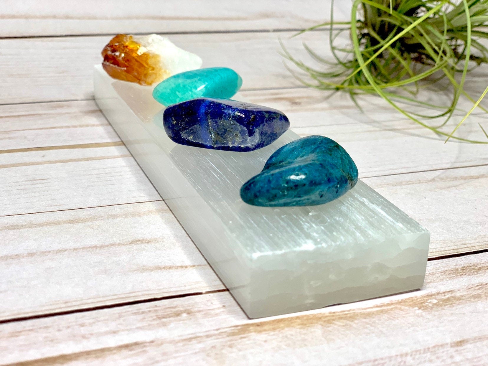 8" Polished Selenite Charging Station