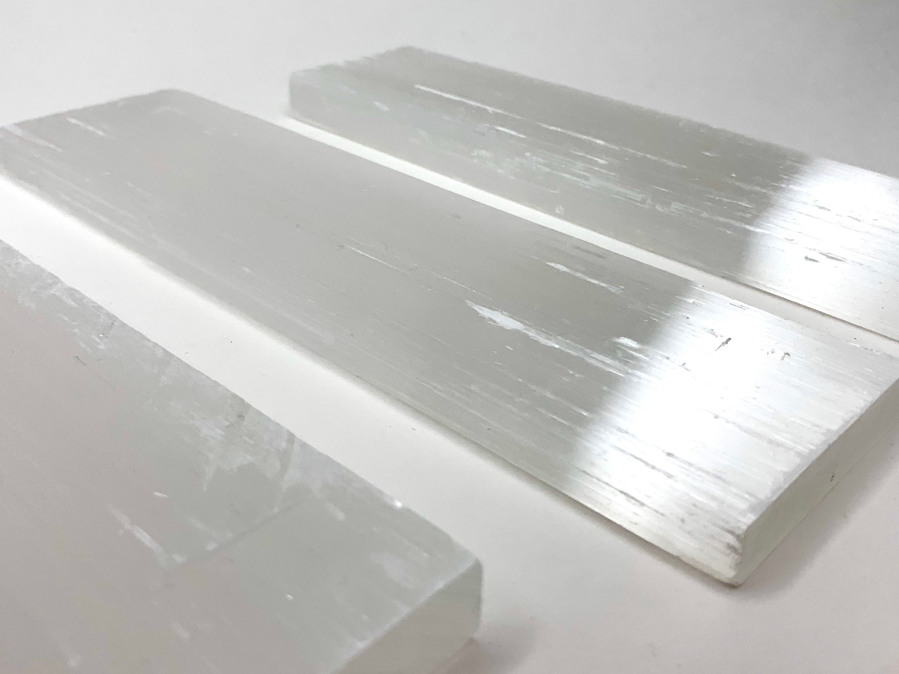 Rough Selenite Charging Bar: 8-Inch Crystal Cleansing Station