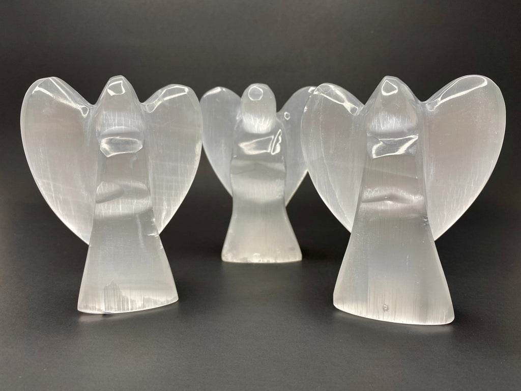 Selenite Crystal Angel Figurines