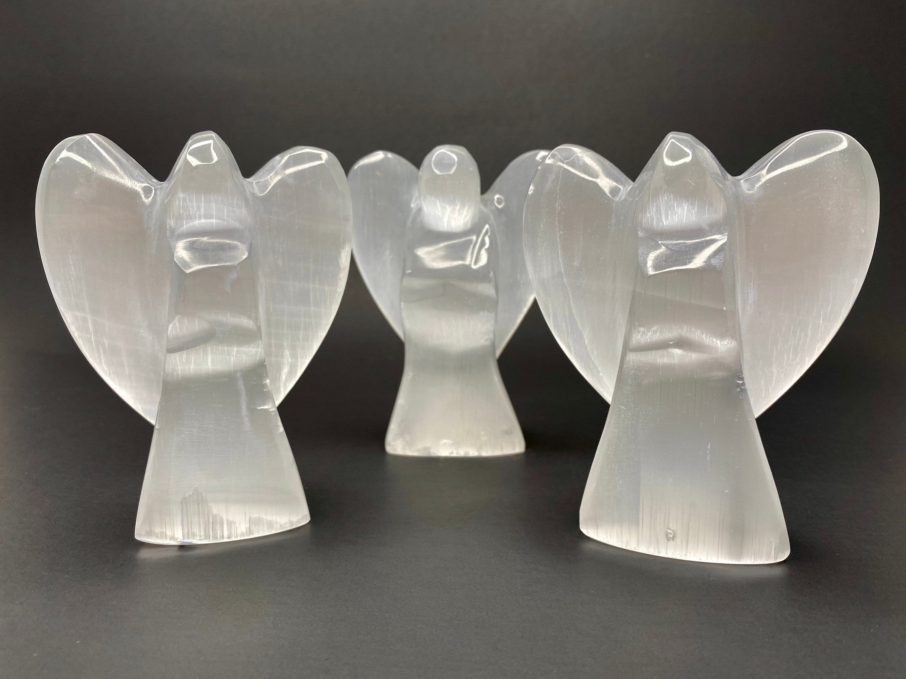 Selenite Crystal Angel Figurines