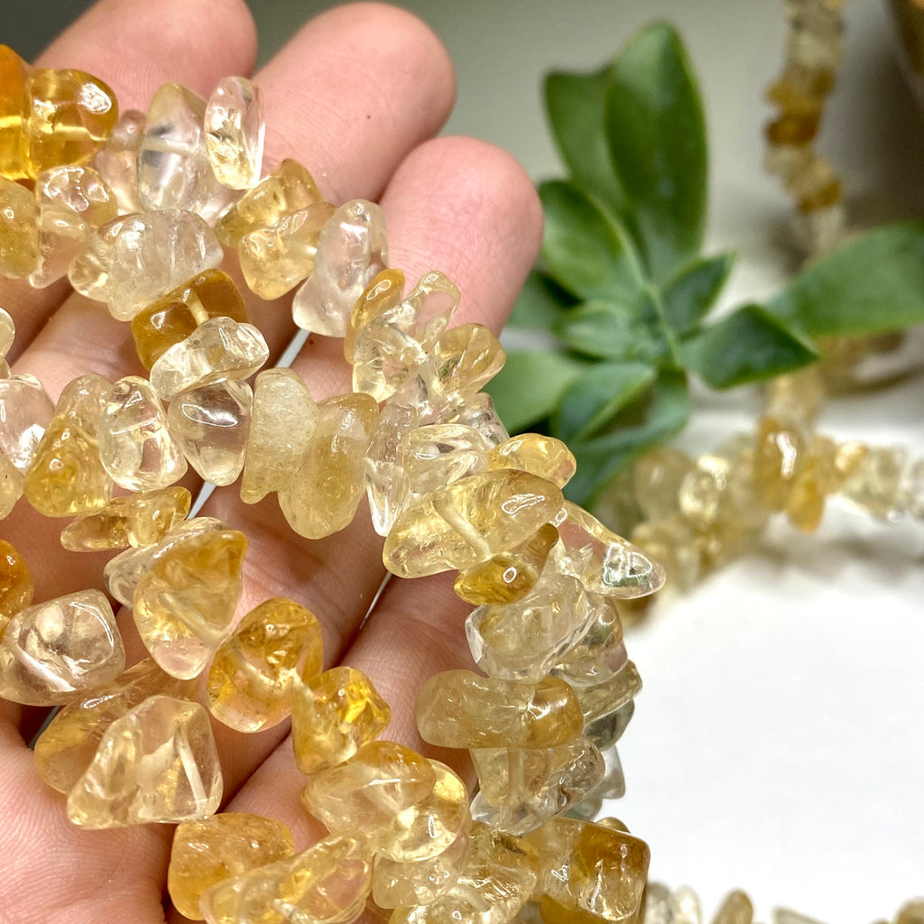 Citrine Crystal Chips Necklace