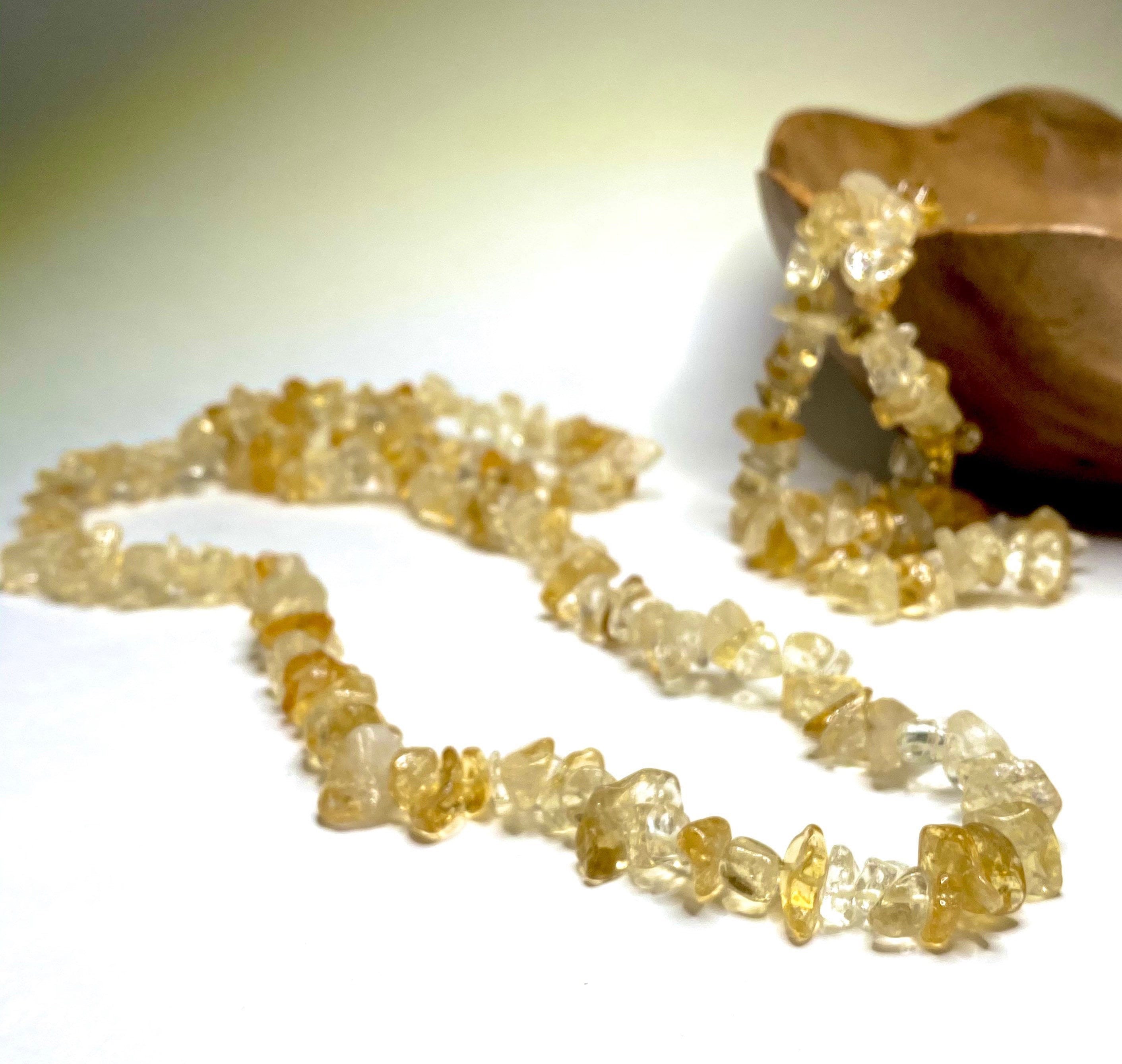 Citrine Crystal Chips Necklace