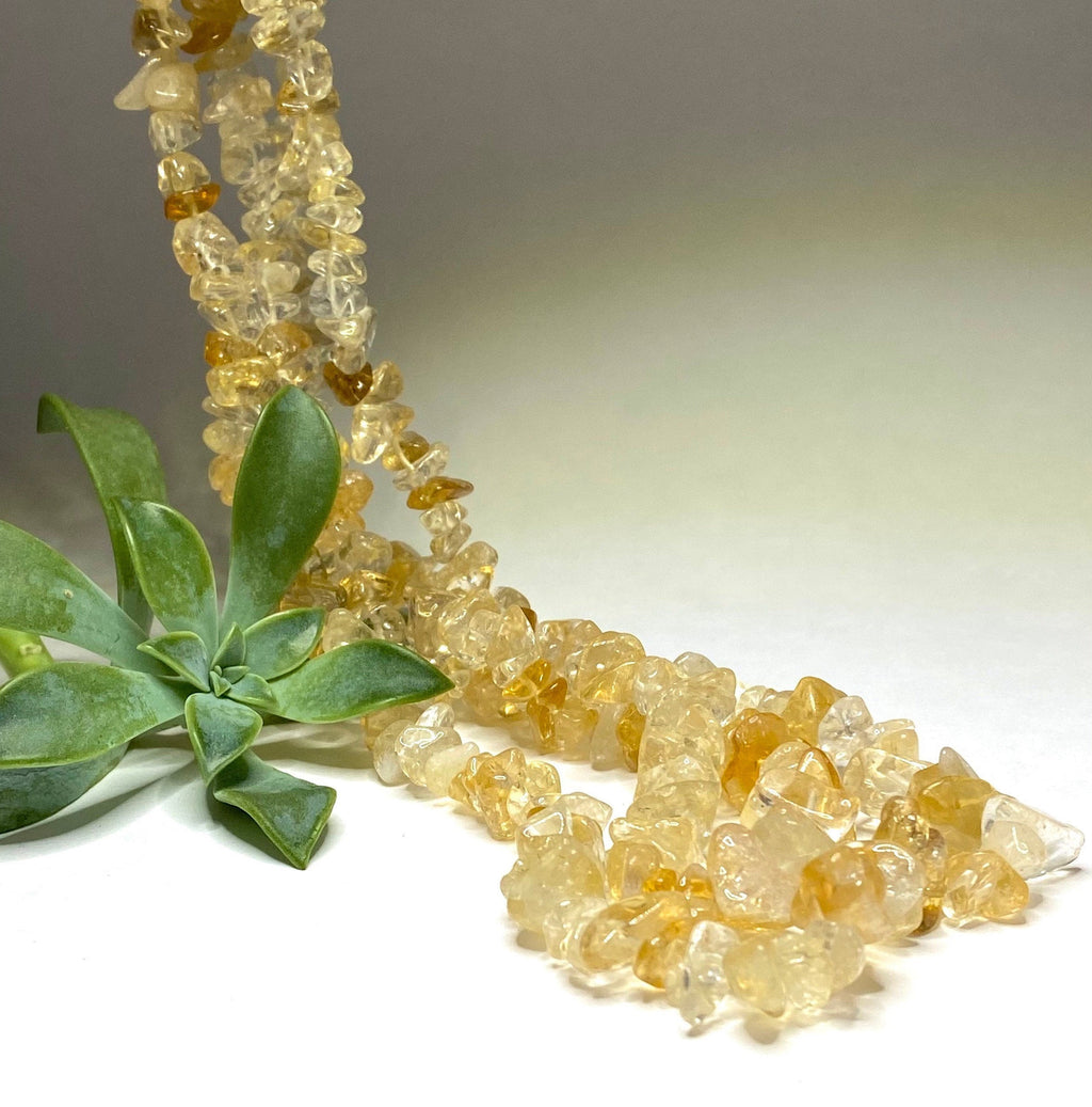 Citrine Crystal Chips Necklace