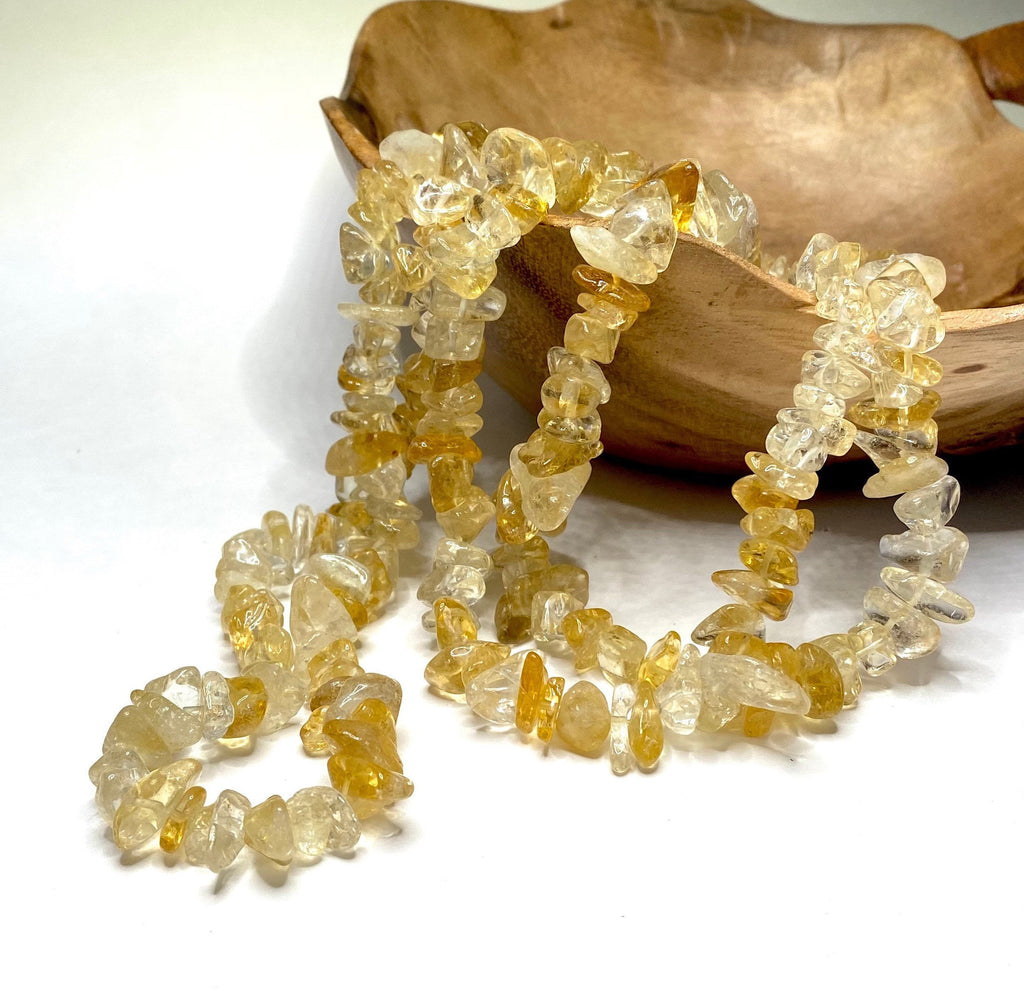 Citrine Crystal Chips Necklace
