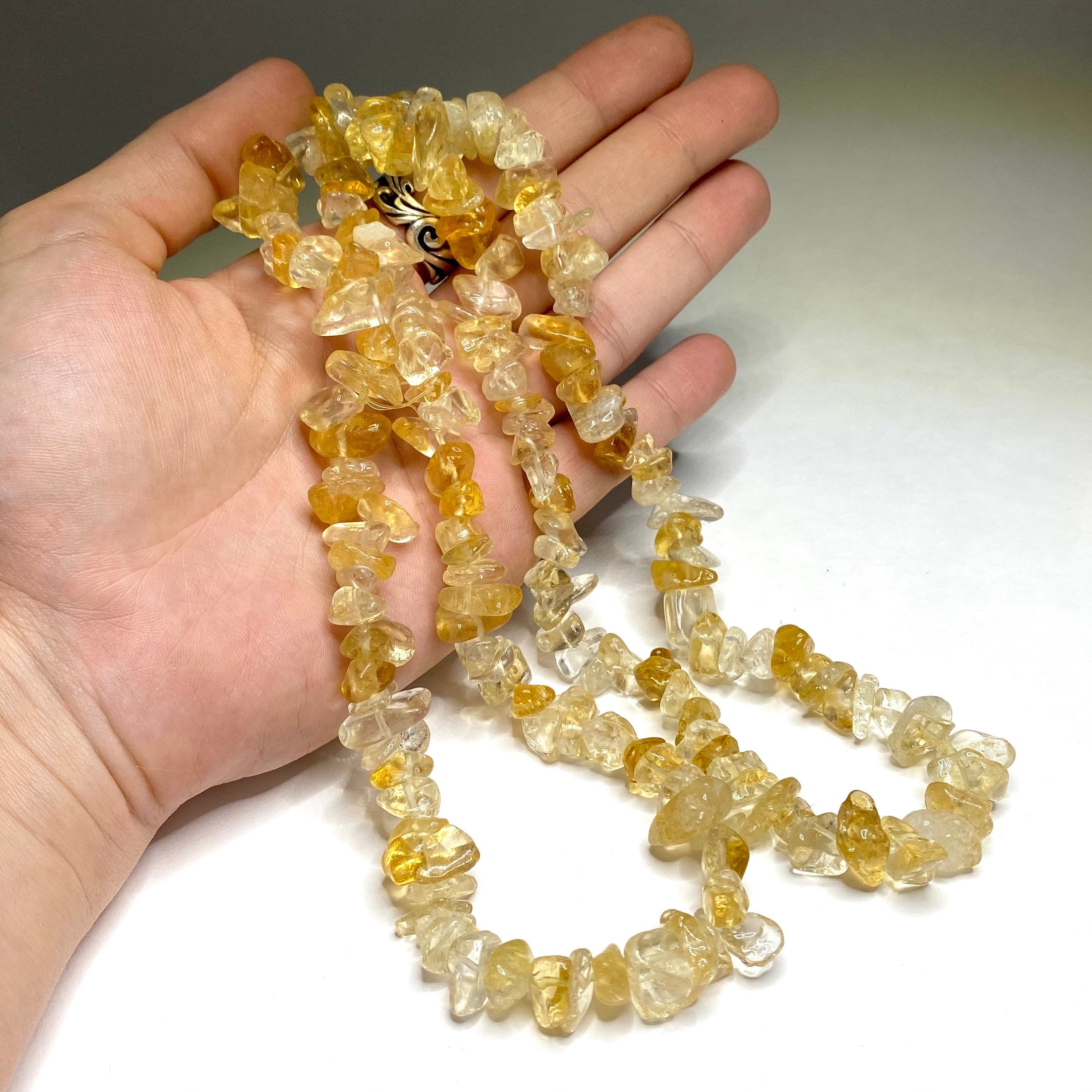 Citrine Crystal Chips Necklace