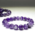Amethyst Crystal Beaded Bracelet: Calming Gemstone Jewelry