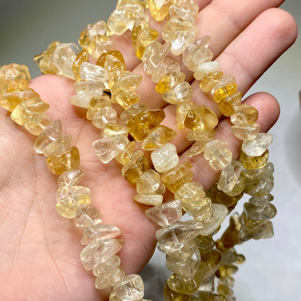 Citrine Crystal Chips Necklace