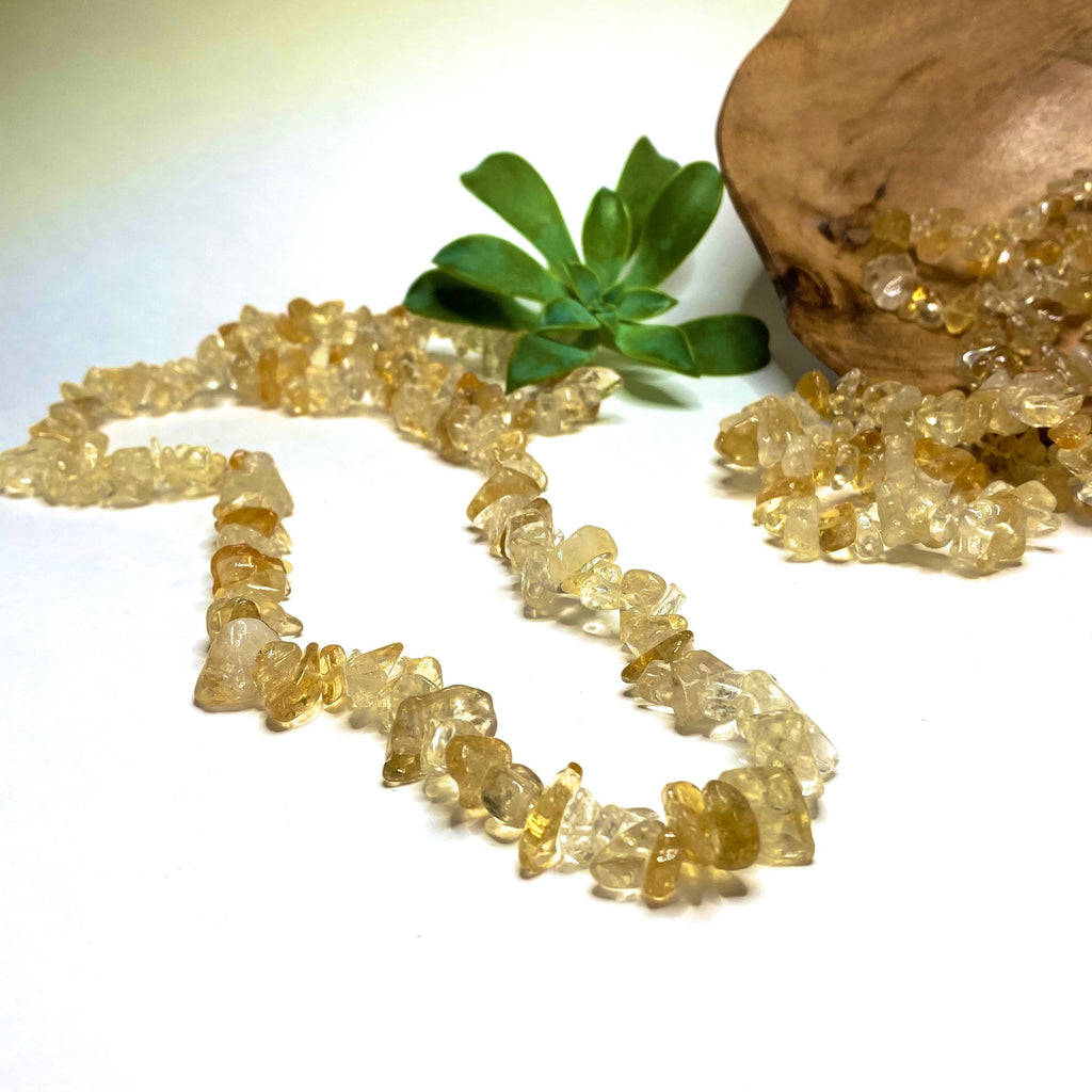Citrine Crystal Chips Necklace