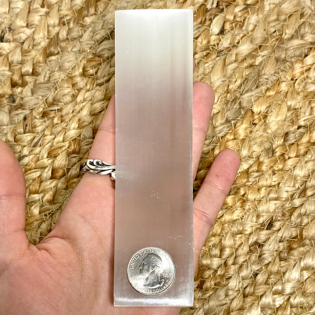 Selenite Bar Polished 6” Charging Station