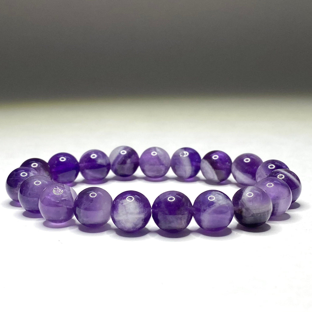 Amethyst Crystal Beaded Bracelet: Calming Gemstone Jewelry