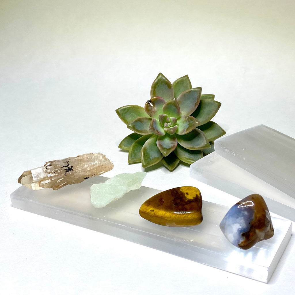 Selenite Bar Polished 6” Charging Station