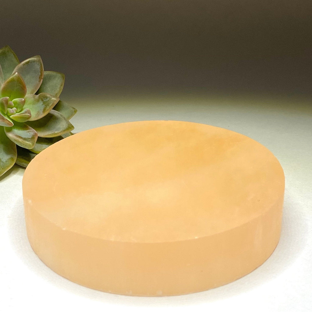 Orange Selenite Charging Plate: Crystal Healing Station