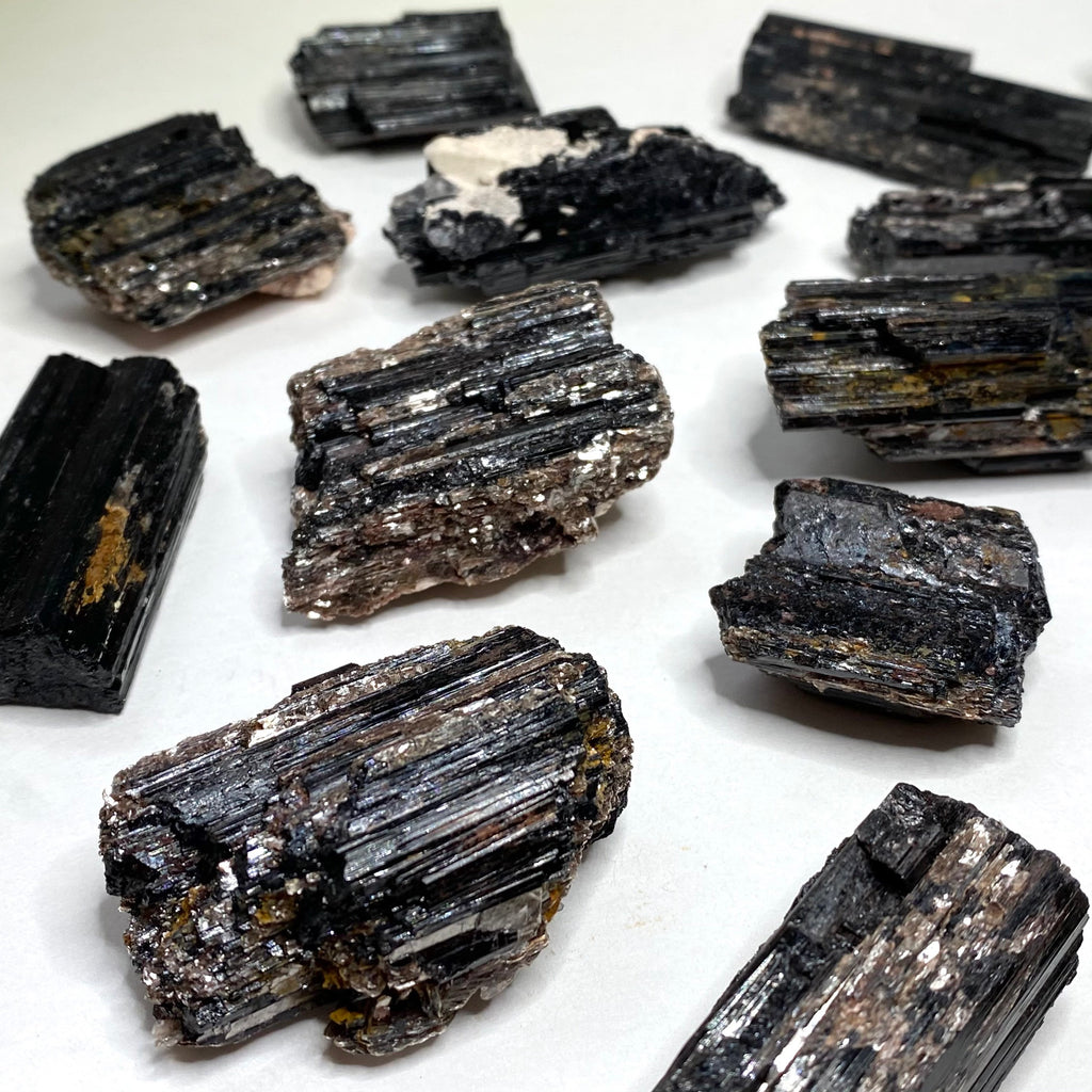 Black Tourmaline Crystal with Mica