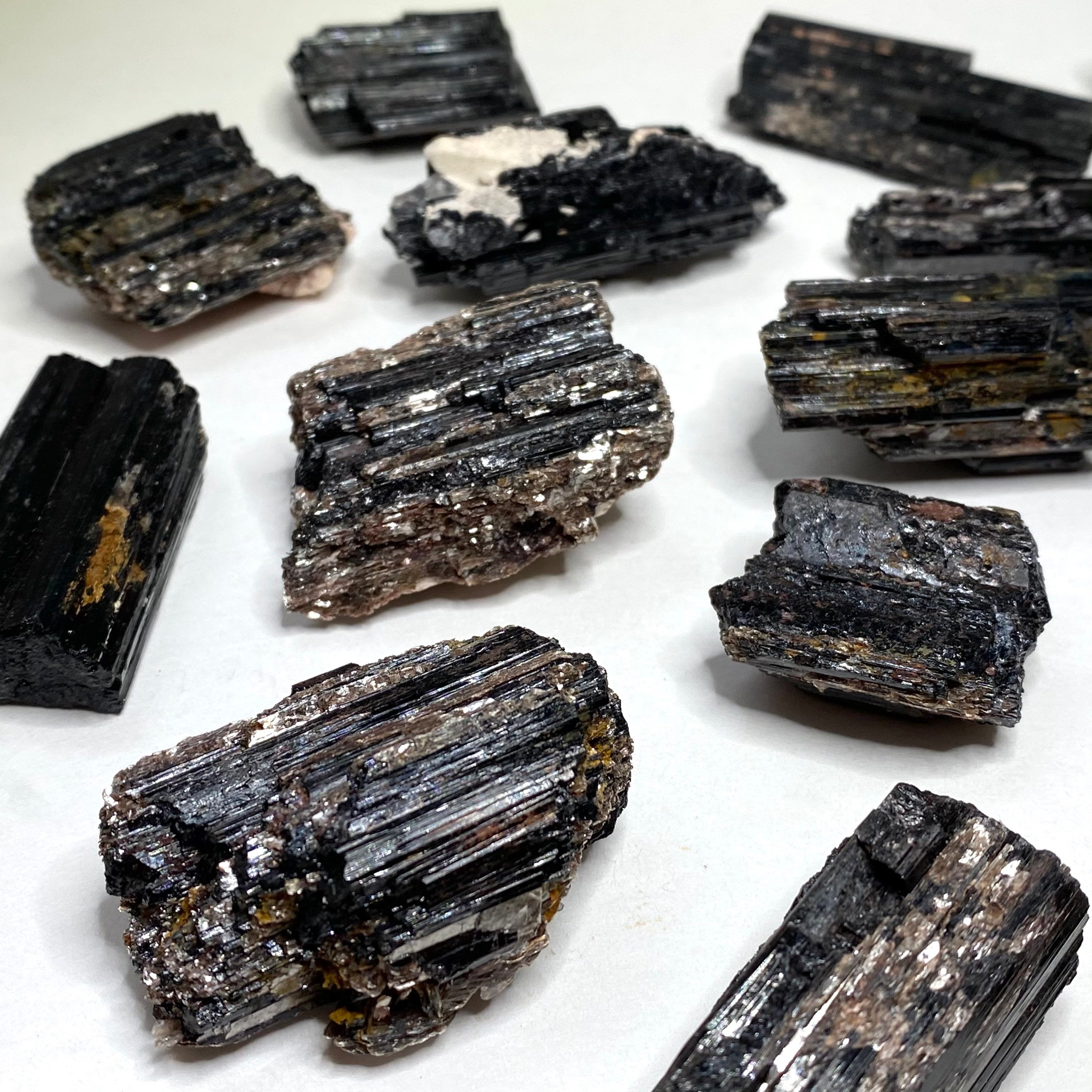 Black Tourmaline Crystal with Mica