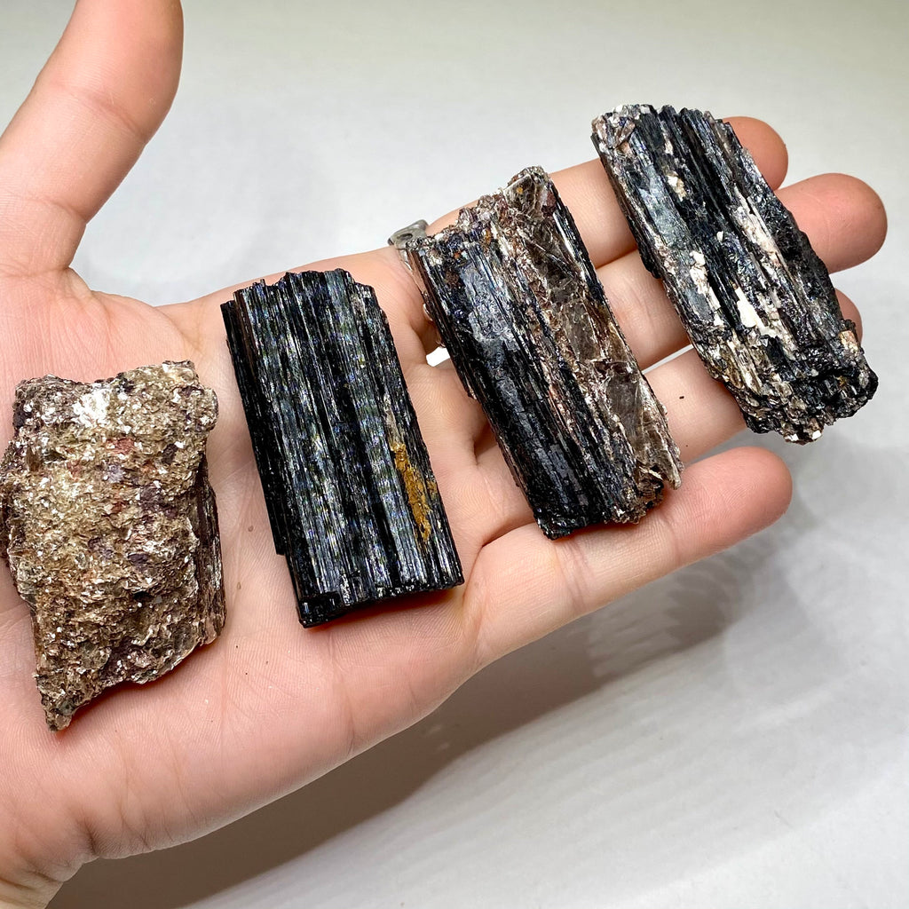 Black Tourmaline Crystal with Mica