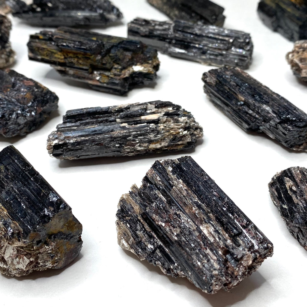 Black Tourmaline Crystal with Mica
