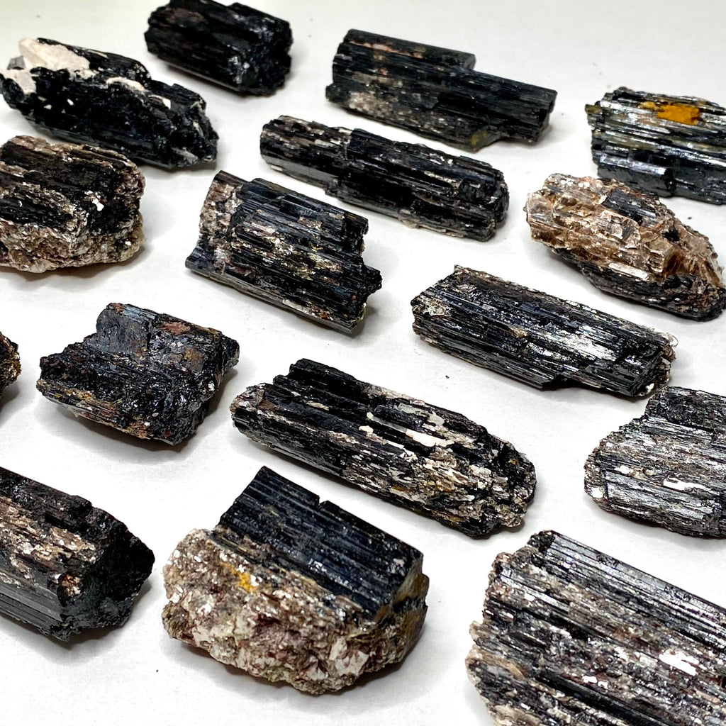 Black Tourmaline Crystal with Mica