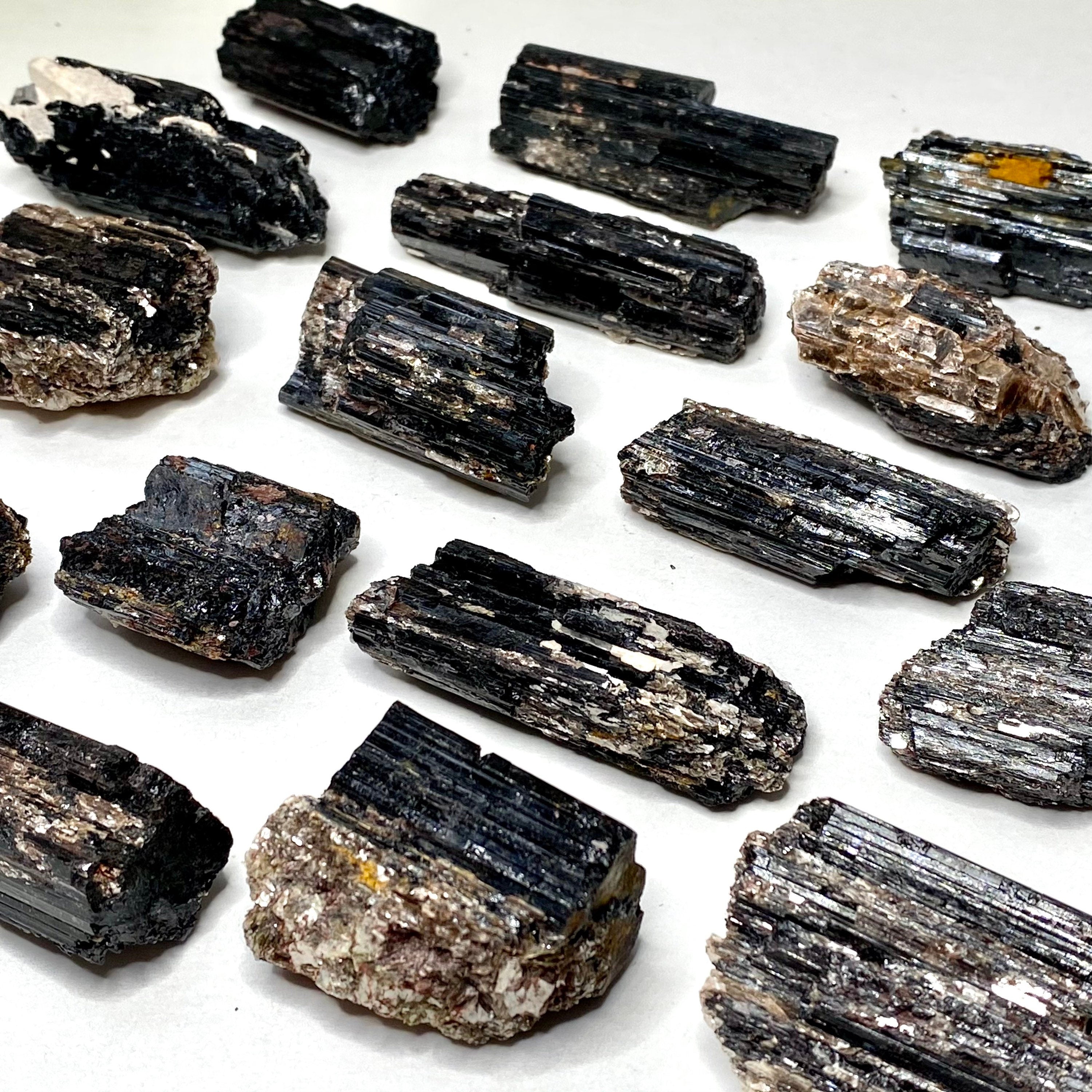 Black Tourmaline Crystal with Mica