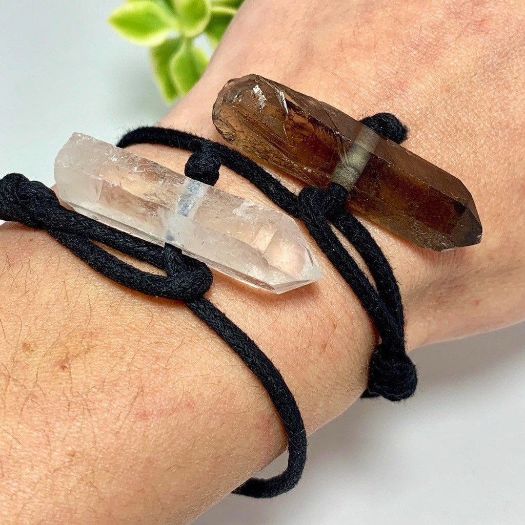 Clear Quartz Point String Bracelet