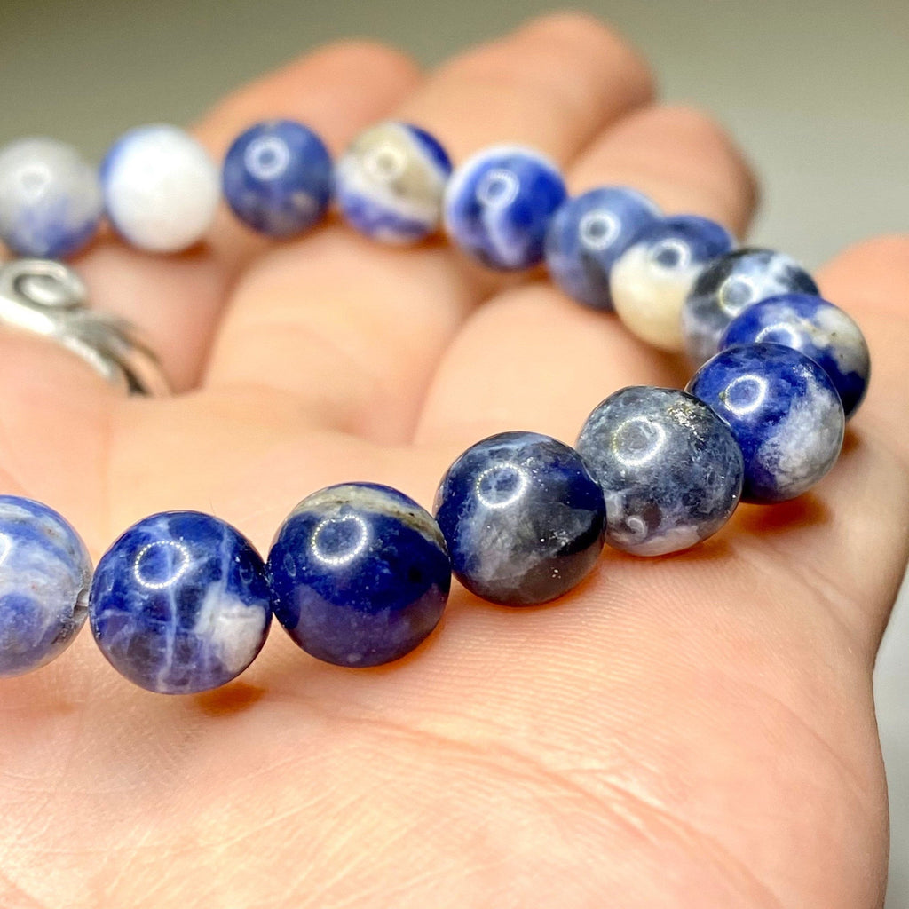 Sodalite Crystal Beaded Bracelet - 4mm, 6mm, 8mm, 10mm Options