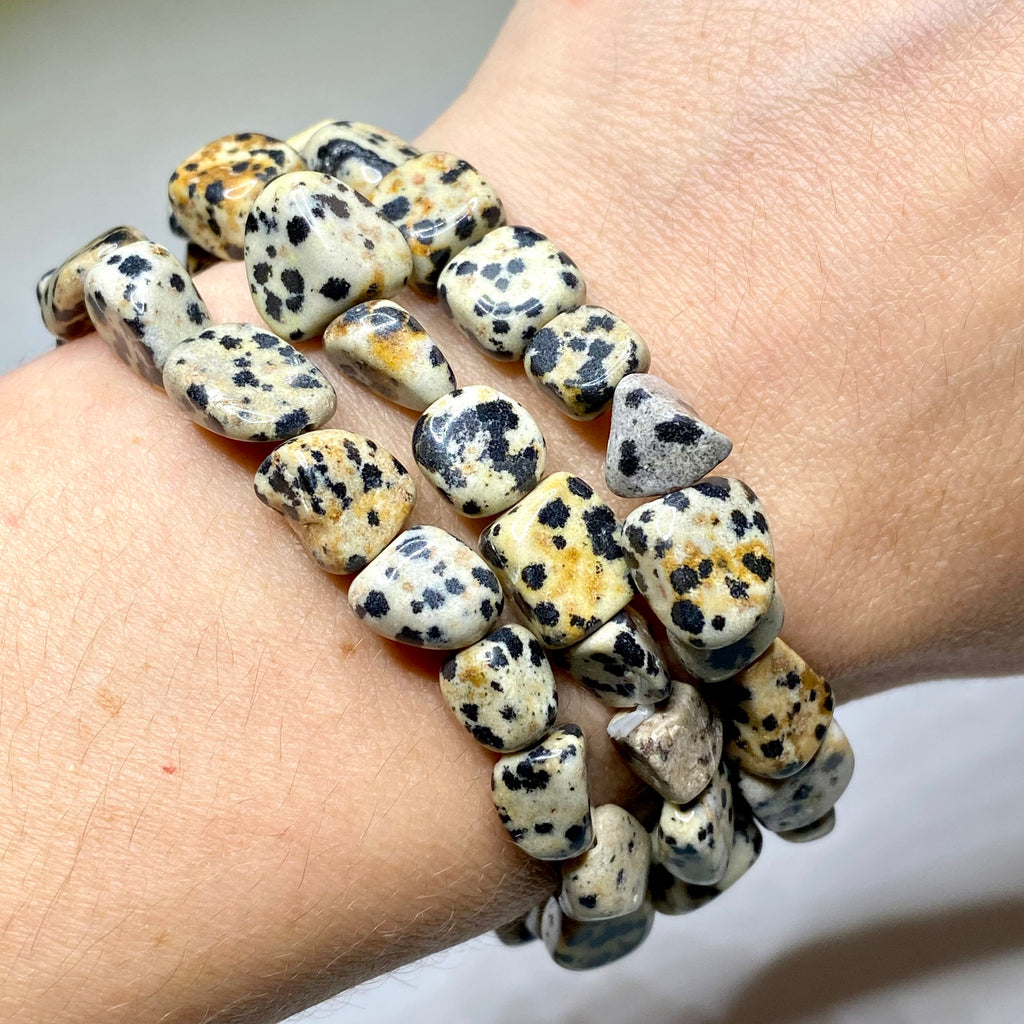 Dalmatian Jasper Crystal Bracelet