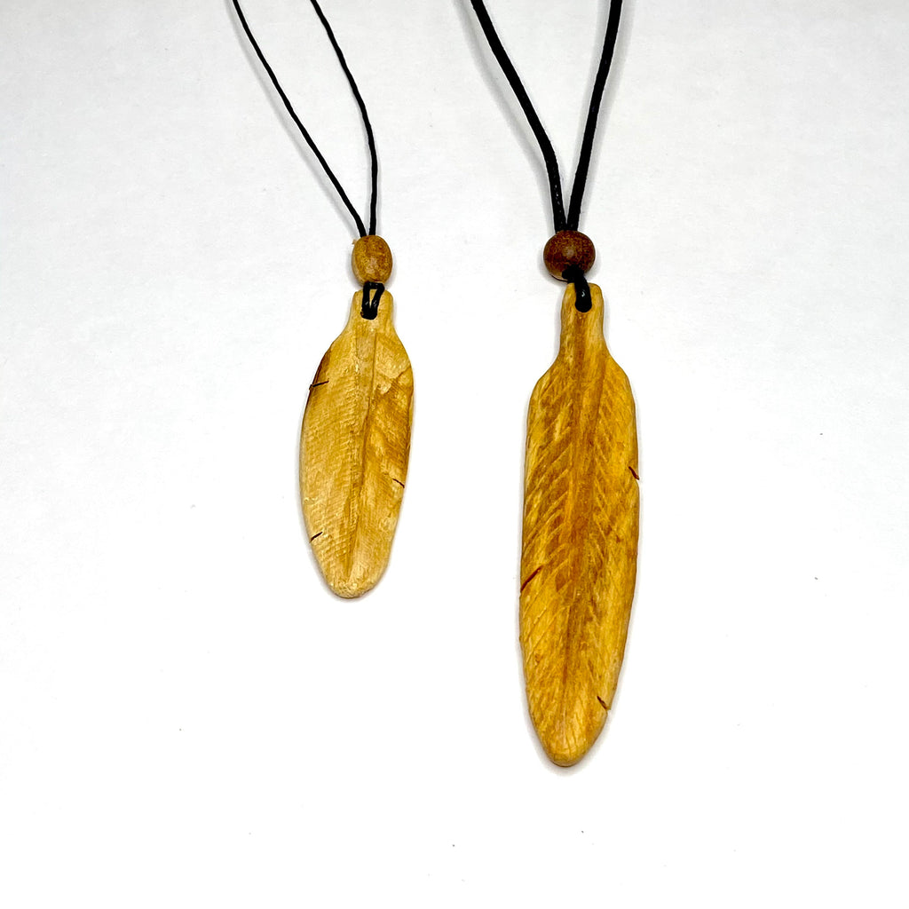 Palo Santo Feather Cord Necklace