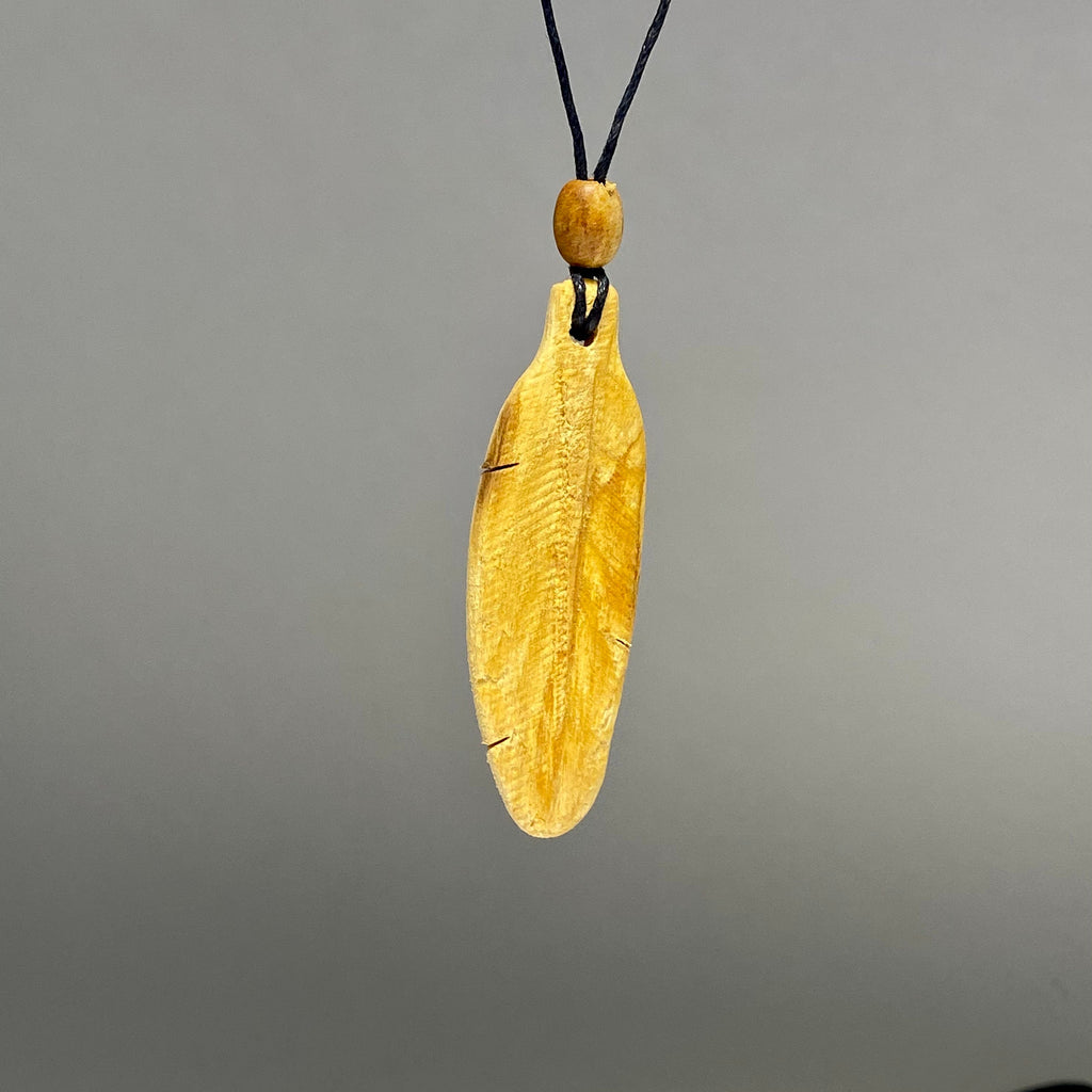 Palo Santo Feather Cord Necklace