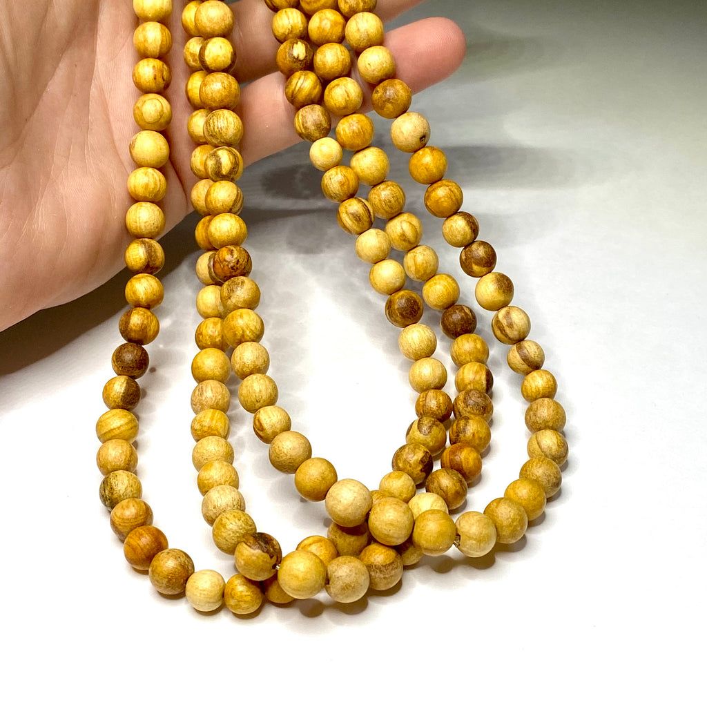 Palo Santo Beaded Necklace