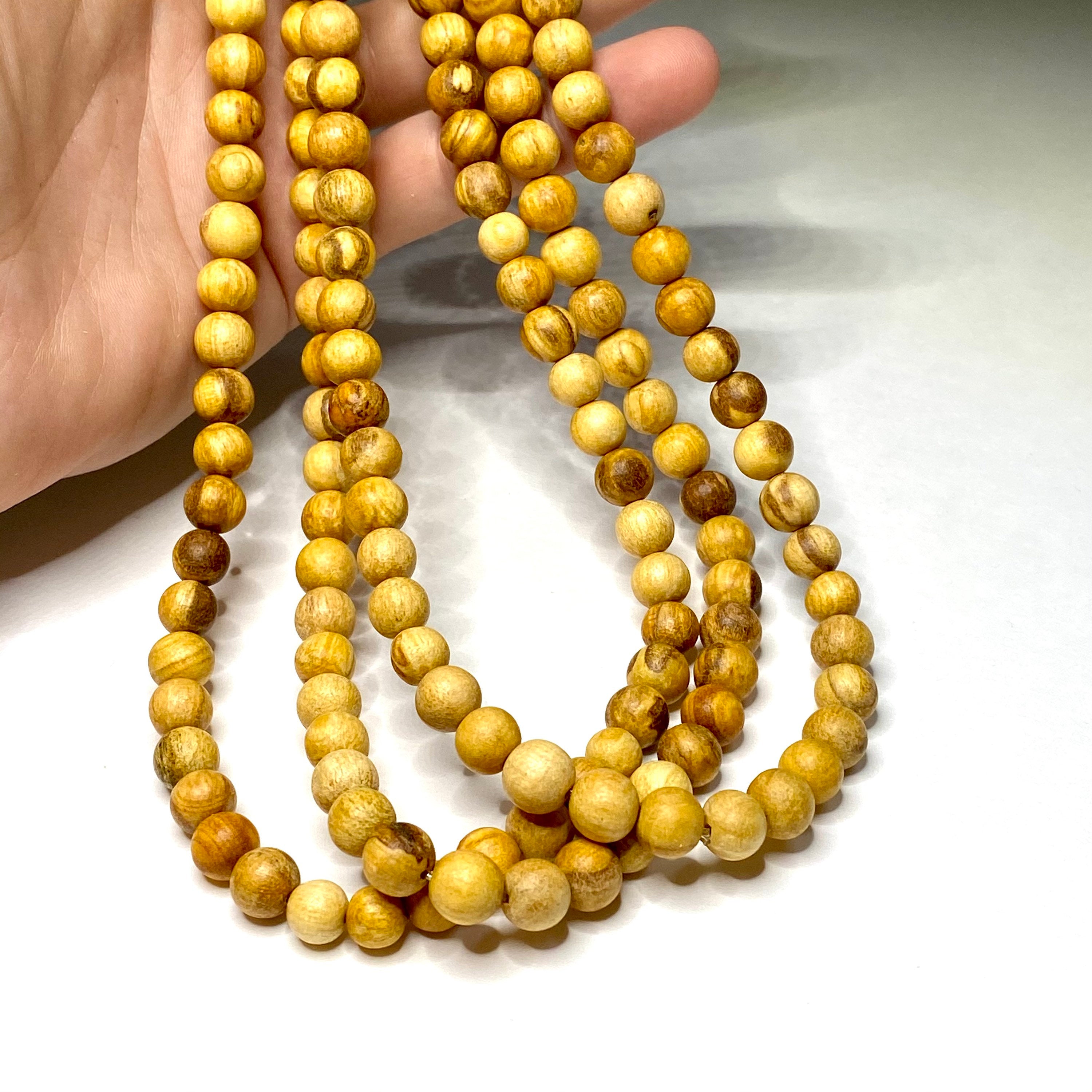Palo Santo Beaded Necklace