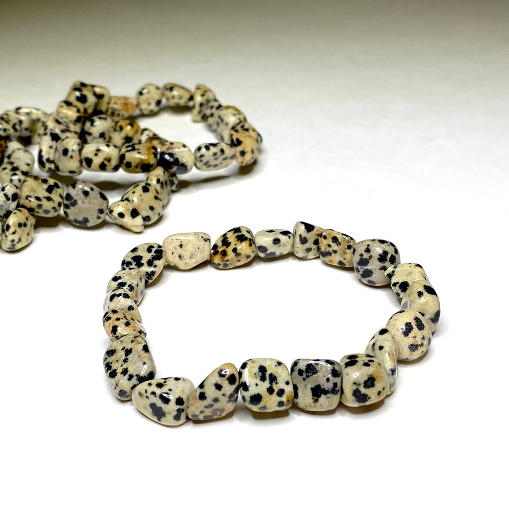 Dalmatian Jasper Crystal Bracelet