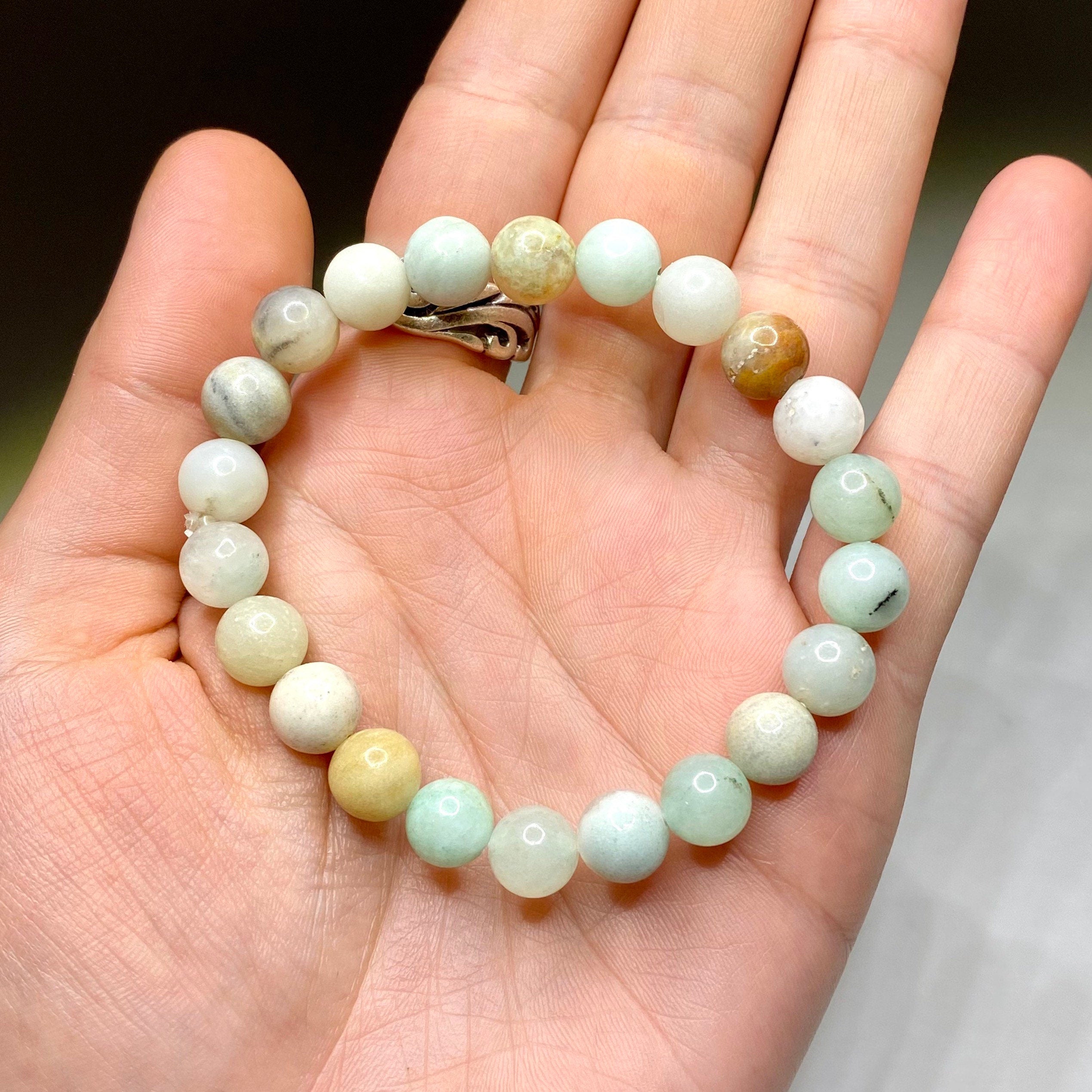 Amazonite Crystal Beaded Bracelet