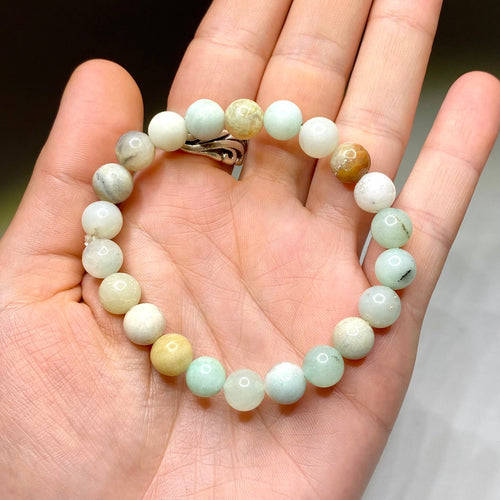 Amazonite Crystal Beaded Bracelet