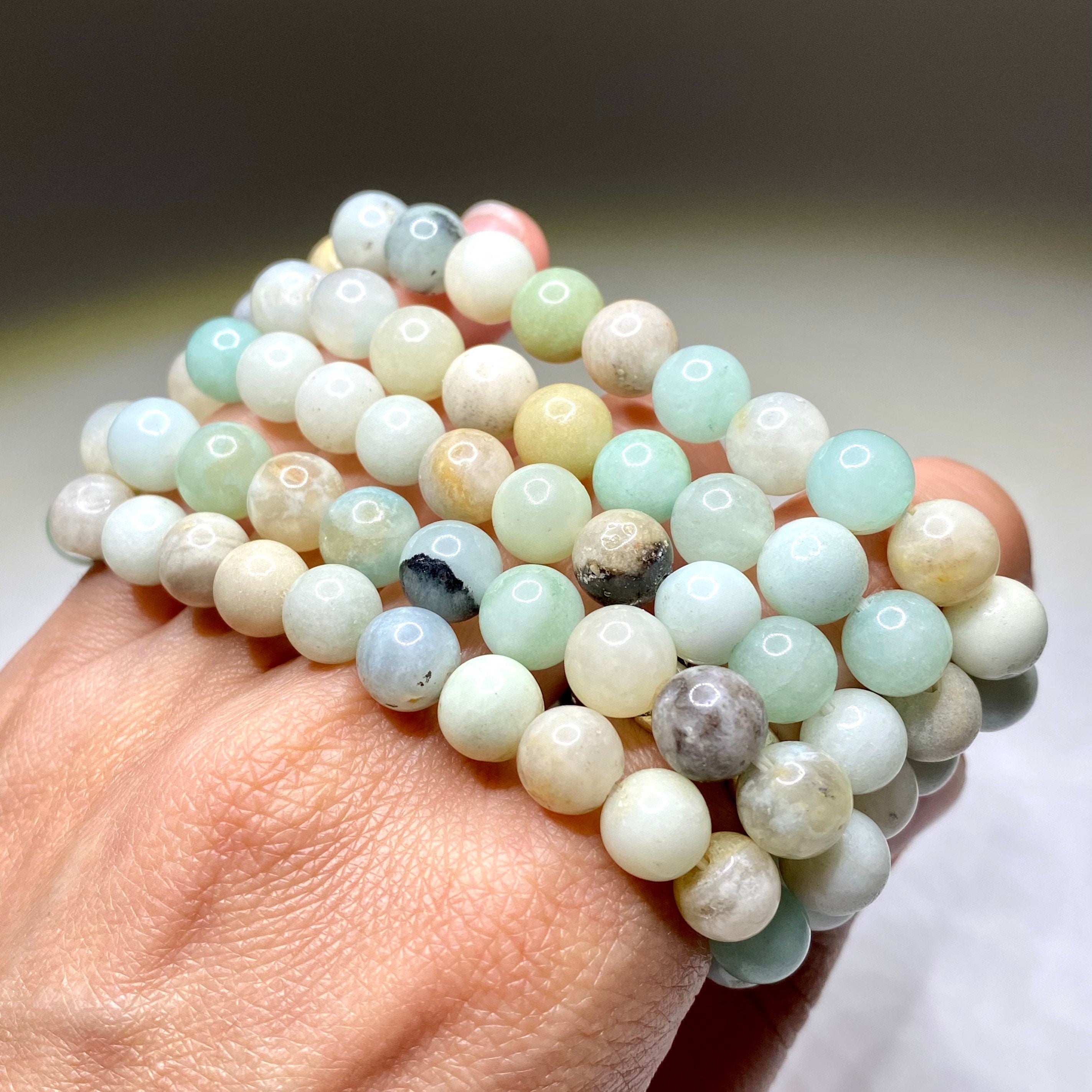 Amazonite Crystal Beaded Bracelet