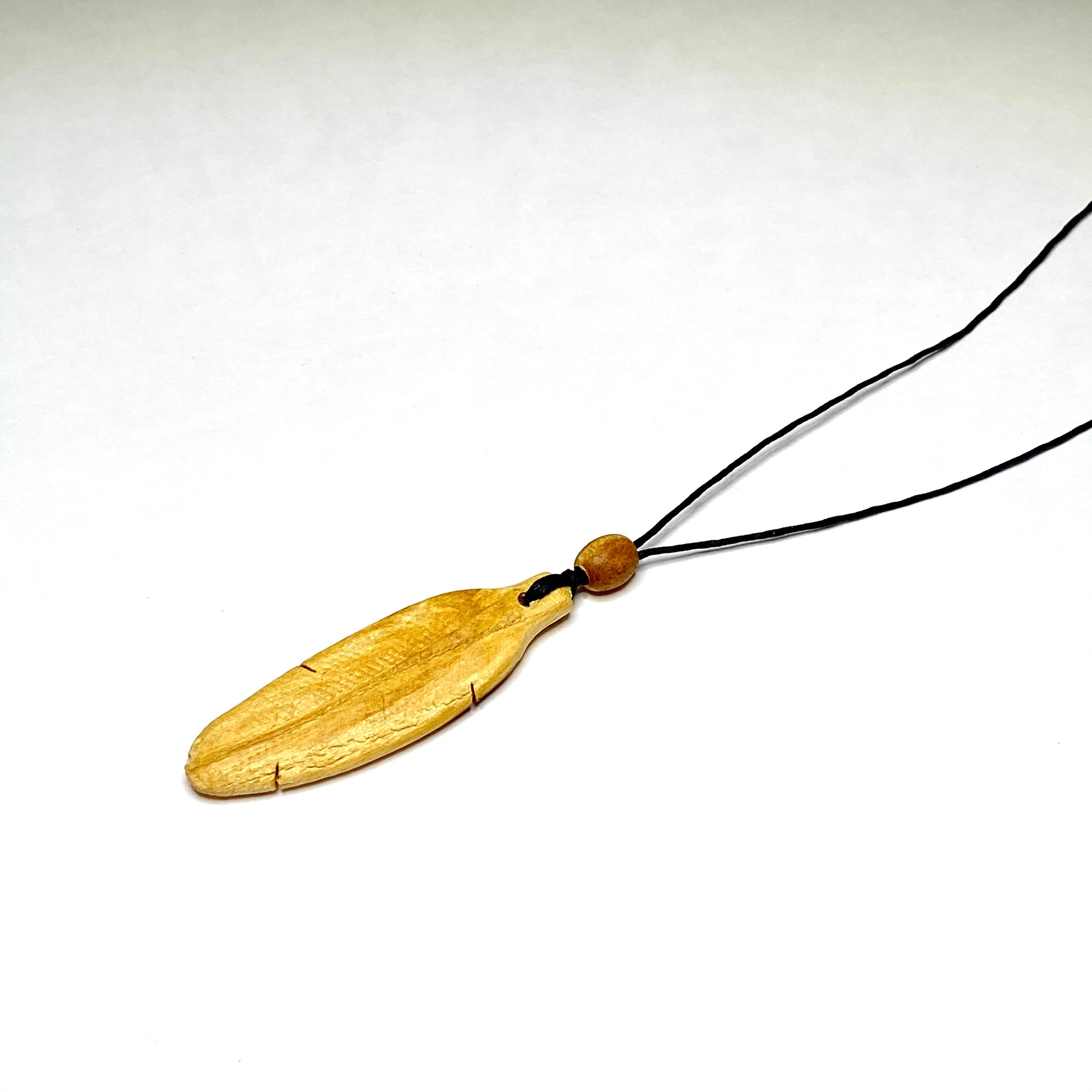 Palo Santo Feather Cord Necklace